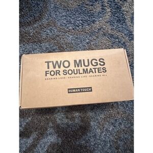 TWO‎ MUGS FOR SOULMATES Miss Us Together  Mugs Set  Ceramic Microwave Safe